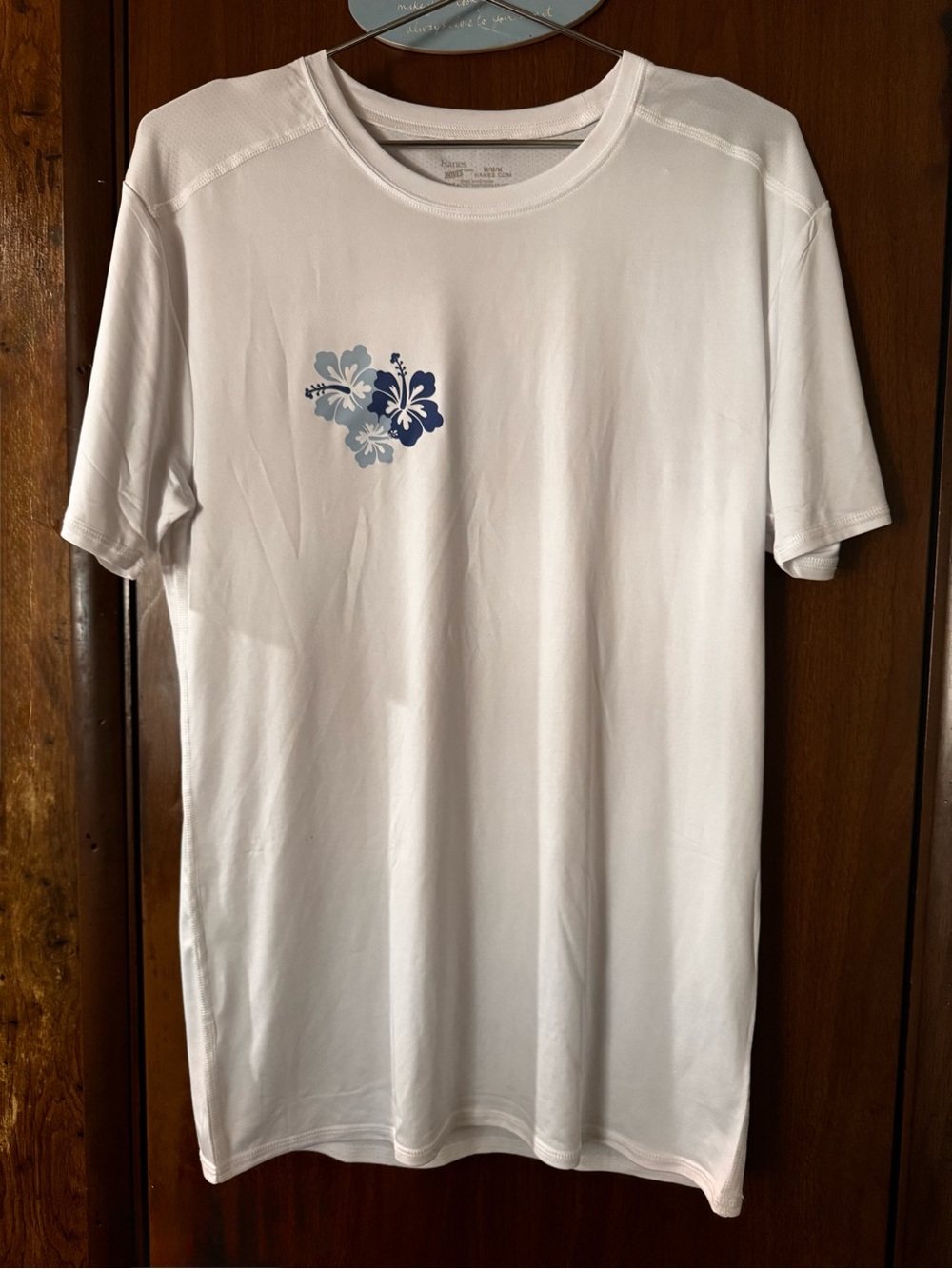 Short-Sleeve Crewneck Hibiscus Tee